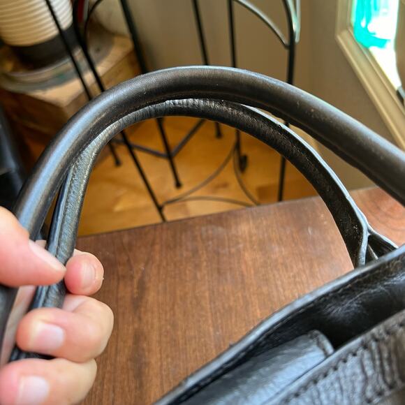 Vintage Pelle Studio Handbag Black Leather Wilsons - Picture 13 of 16